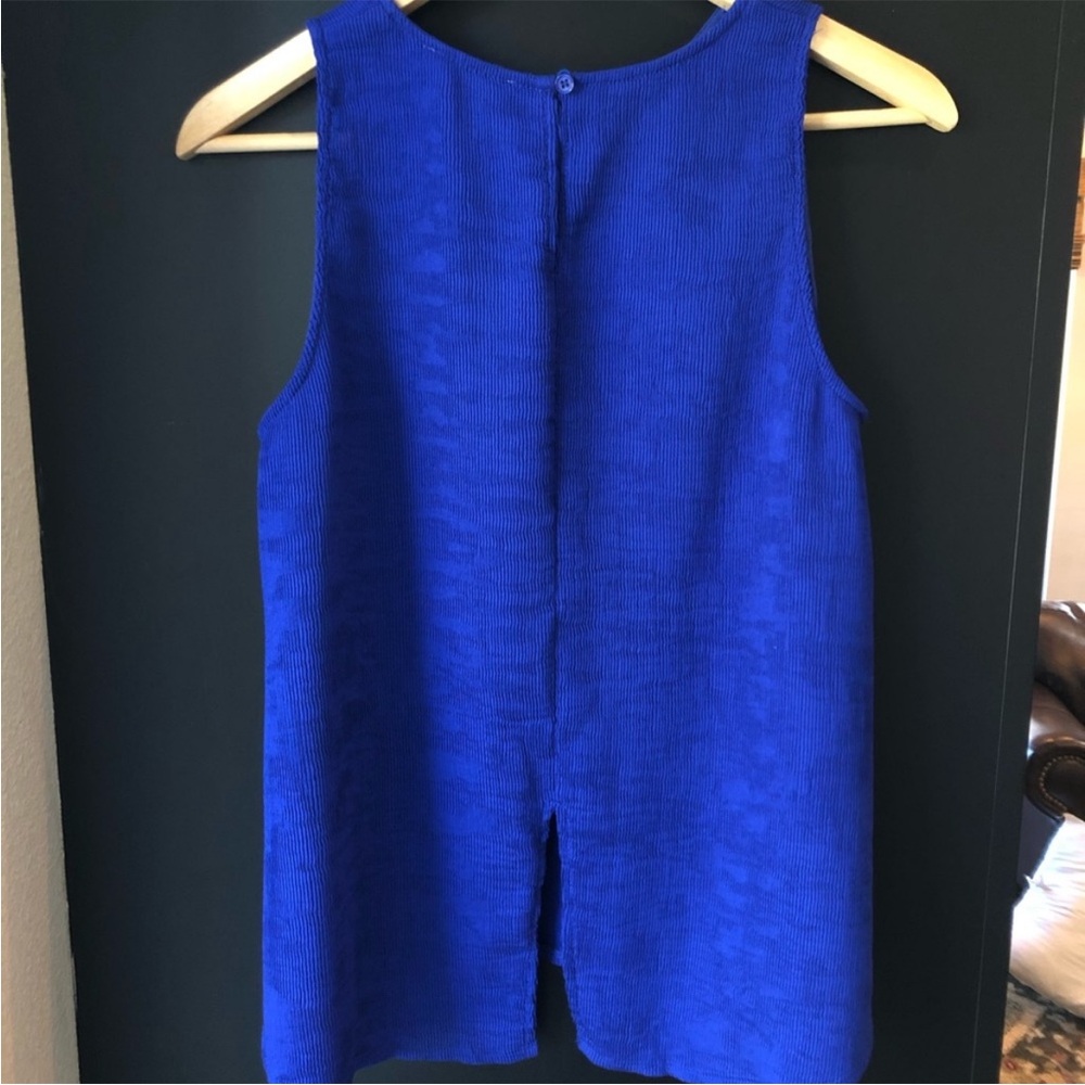 Sophie Rue Royal Blue Boxy Tank Top - Picture 3 of 6